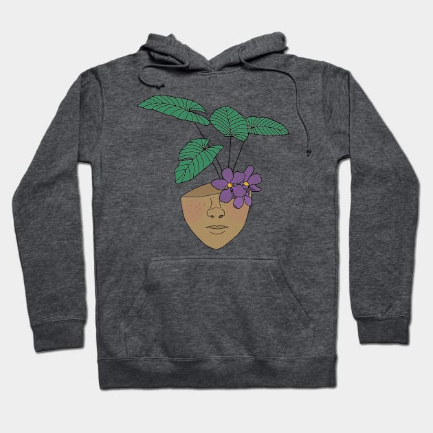 Plant Addict, Plant Mom, Tropical House Plant Lover Hoodie by Tenpmcreations